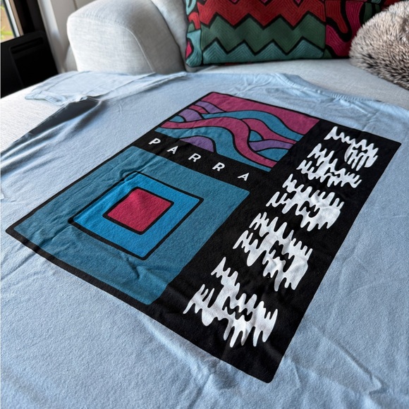 Parra Other - Parra Light Blue Wave Graphic Tee